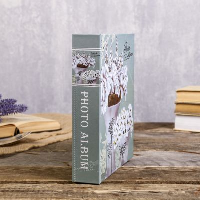 Фотоальбом на 80 фото 10х15 см "Нарисованный букет" в коробке МИКС 23х19х5,2