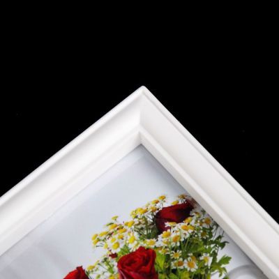 Фоторамка пластик на 5 фото 10х15 см "Зеркало" белая 30х40,5 см