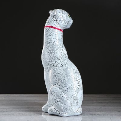 Копилка "Пантера", покрытие лак, белая, 50 см