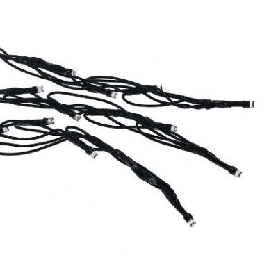 Гирлянда "Дождь" уличная (Ш:2 м, В:3 м, LED 800 шт., нить темная, бело-синий)