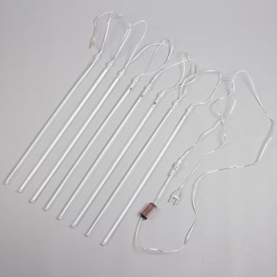 Гирлянда «Сосульки» 2.5 × 0.5 м, IP65, прозрачная нить, 288 LED, свечение мульти с эффектом стекания, 12 В