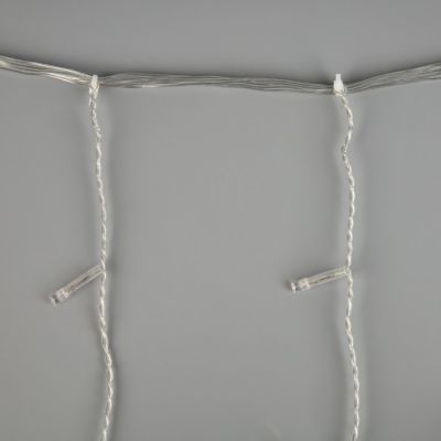 Гирлянда «Занавес» 2 × 1.5 м, IP20, прозрачная нить, 360 LED, свечение белое, 8 режимов, 220 В