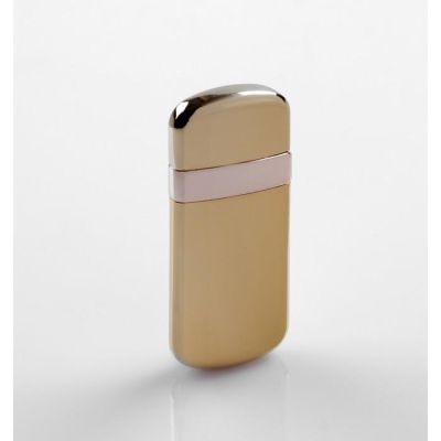 Зажигалка электронная в подарочной коробке, USB, спираль, золотая, 3х6.5 см