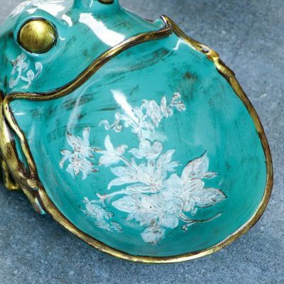 Шкатулка для мелочей "Лягушка" зеленая 18х26см