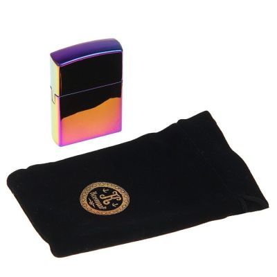 Зажигалка "Ультрафиолет" в подарочной коробке, газ, микс, 5.5х3.4х1.2 см