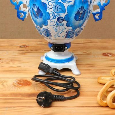 Самовар «Гжель», жёлудь, 3 л, электрический