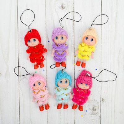 Подвеска «Куколка», в шапочке и шарфе, цвета МИКС