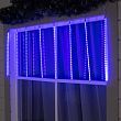 Гирлянда «Сосульки» 2.5 × 0.5 м, IP65, прозрачная нить, 288 LED, свечение синее с эффектом стекания, 12 В