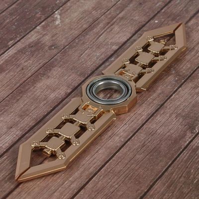 Сюрикен "Хвост русалки", золотистый, 2 лезвия, 4*16 см