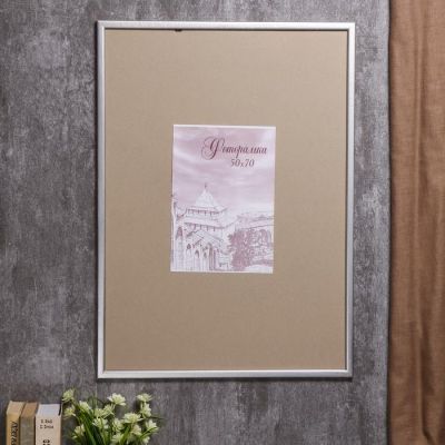 Фоторамка сосна с19 50х70 см (серебро)