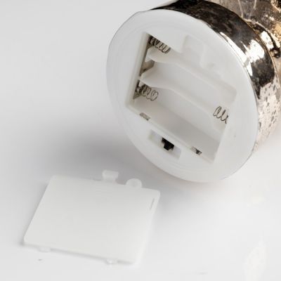 Светодиодная фигура «Золотистая ёлка» 9 × 29 × 9 см, стекло, батарейки АААх3 (не в комплекте), свечение тёплое белое