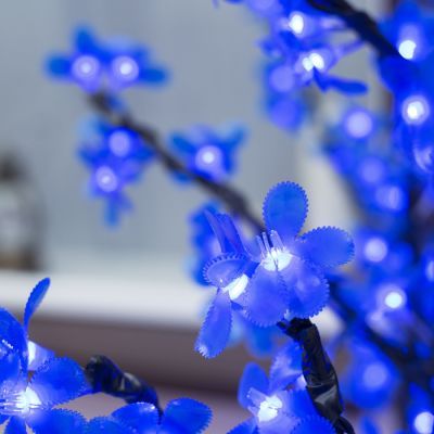 Светодиодное дерево «Баугиния» 1.5 м, 480 LED, постоянное свечение, 220 В, свечение синее