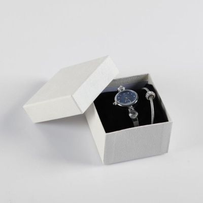 Подарочный набор 2 в 1 "Агетти": наручные часы d=2.7 см, микс, браслет