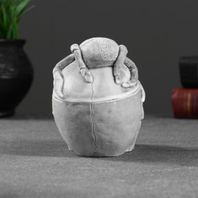 Шкатулка "Череп с пауком"