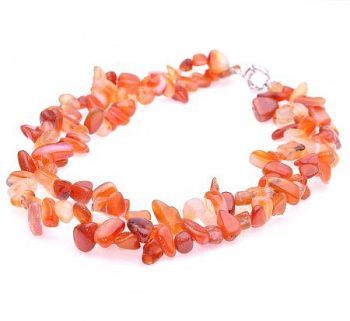 Колье Сердолик "Бабочка" арт. П3141