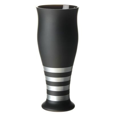Ваза Black satin Silver
