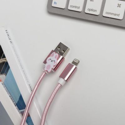Набор: держатель для провода и кабель USB iPhone «Ой всё», 1 м