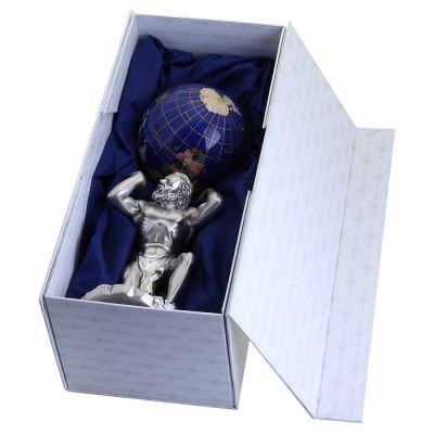 Статуэтка "Атлант с синим шаром"