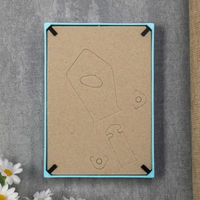 Фоторамка пластик L-4 10х15 см, голубой, с небьющимся стеклом