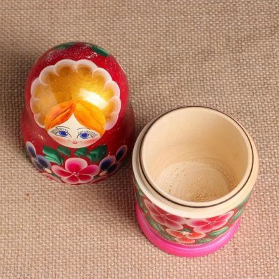 Матрёшка «Фиалки», розовое платье, 5 кукольная, 18 см