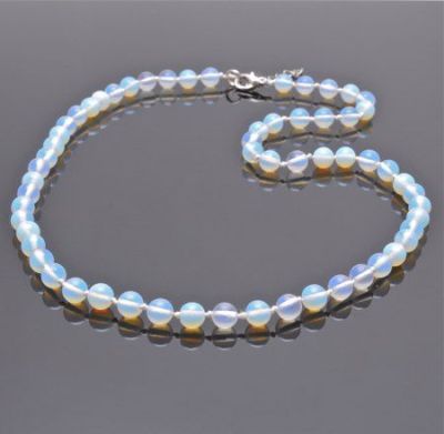 Бусы Лунный Камень "Классика №8" арт.НЛК-1(8)-55-1