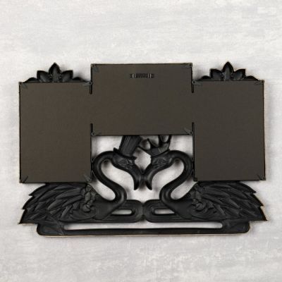 Фоторамка пластик на 3 фото 10х15 см "Фламинго" тёмное золото 29х42 см