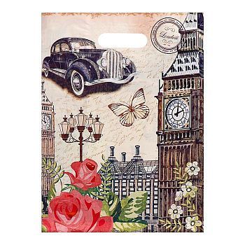 Пакет полиэтиленовый с вырубной, усиленной ручкой, 31 х 40 см, 60 мкм