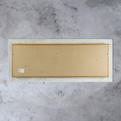 Панно с ружьем на карте мира, рама под патину, 8х49х114 см