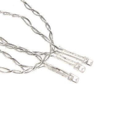 Гирлянда уличная УМС "Бахрома" (Ш:3 м, В:0,6 м, Н.С., нить силикон, сине-белый)