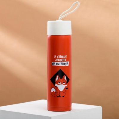 Подарочный набор «В смысле сегодня не пятница»: термос 350 мл, плед 75 × 100 см