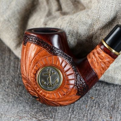 Трубка курительная "Cказка", якорь металлический, груша, 14 см