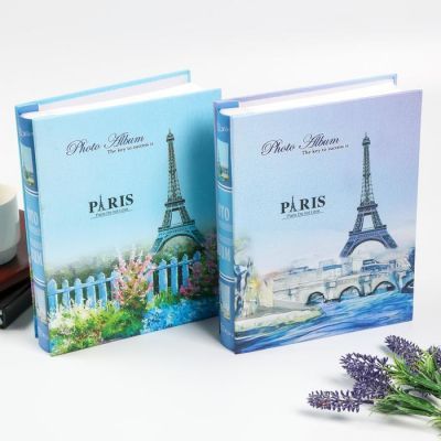 Фотоальбом на 200 фото 10х15 см "Эйфелева башня и рассвет" в коробке МИКС 26,5х21х5,5 см