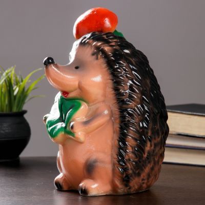 Копилка "Ёж с грибом" 18х18х29см