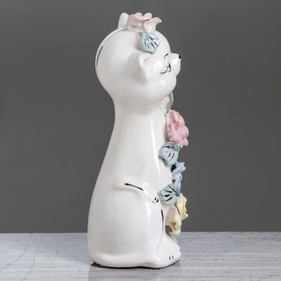 Копилка "Алиса новая", глазурь лепка, 15 см, микс