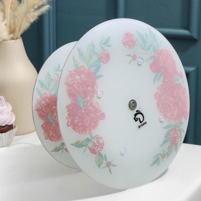 Блюдо 2-х ярусное Доляна «Пионы», 25/20 см