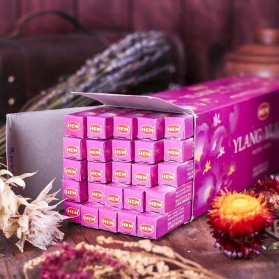 Благовония "HEM" 8 палочек угольные ylang-ylang