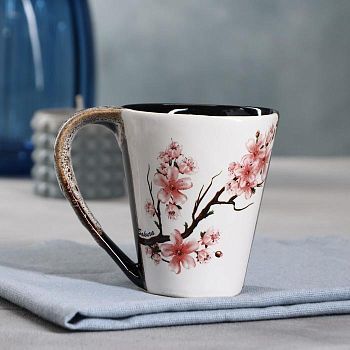 Кружка "Парусная", деколь весна, 0.3 л, микс