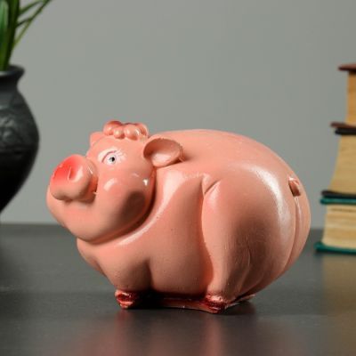 Копилка "Хрюша" малая 13х9х9см