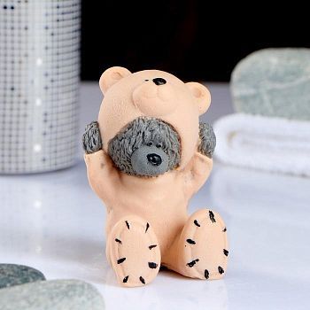 Мыло фигурное "Мишка в костюме медведя" 90 г