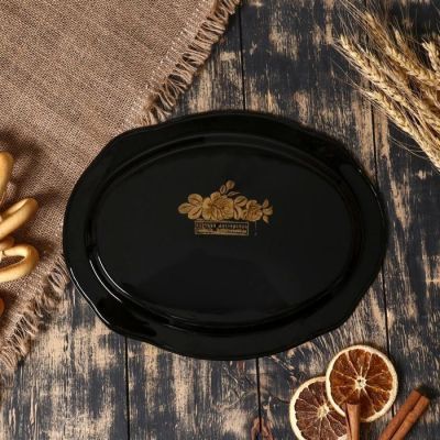 Поднос с жостовской росписью, 30х23 см