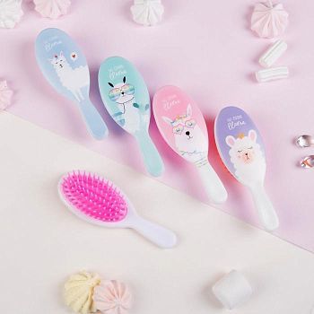 Расчёска массажная, 4,5 × 13 см, рисунок МИКС