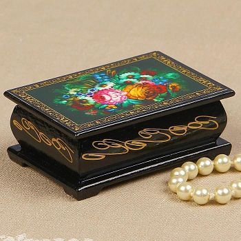 Шкатулка «Цветы», 6×9 см, лаковая миниатюра