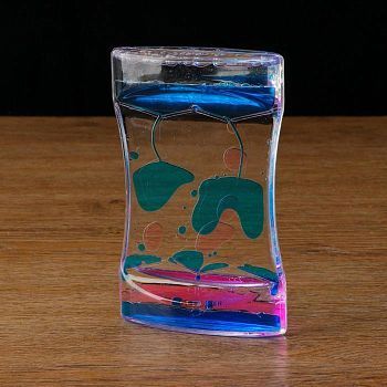 Гелевые песочные часы "Амелия", 8.5х3х13.5 см, микс