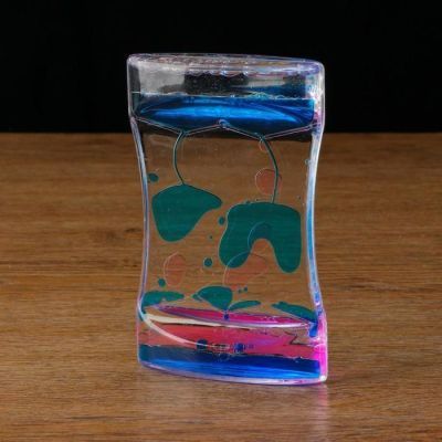 Гелевые песочные часы "Амелия", 8.5х3х13.5 см, микс