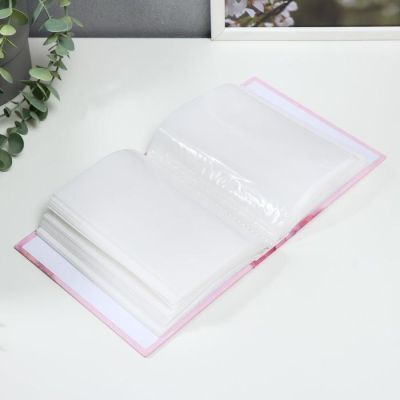 Фотоальбом "Бабочки и цветы" на 100 фото 10х15 см, 12,5х5х16,5 см.  ПП карм.