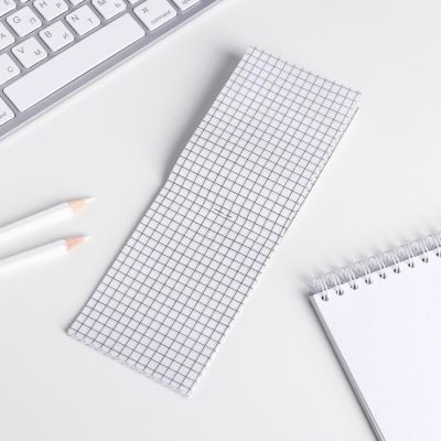 Блокнот в клетку "Настоящему защитнику!", на скрепке, А7, 16 листов