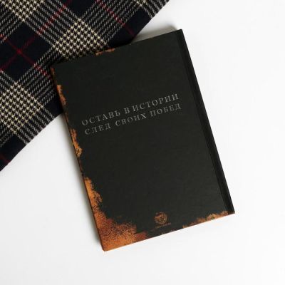 Набор "Мужчине №1", теплый шарф и ежедневник