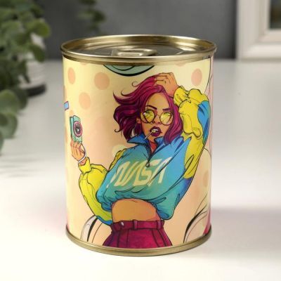 Носки в банке "Крутой девчонке-крутые носки" (женские, цвет микс)