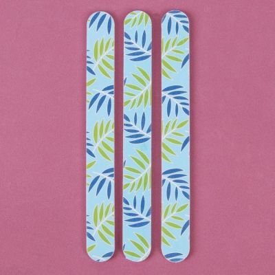 Пилки-наждаки, абразивность 240/240, 18 см, 3 шт, рисунок МИКС