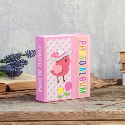 Фотоальбом на 40 фото 10х15 см "Зоопарк" в коробке, блёстки, объем.элемент МИКС 17х14х5 см